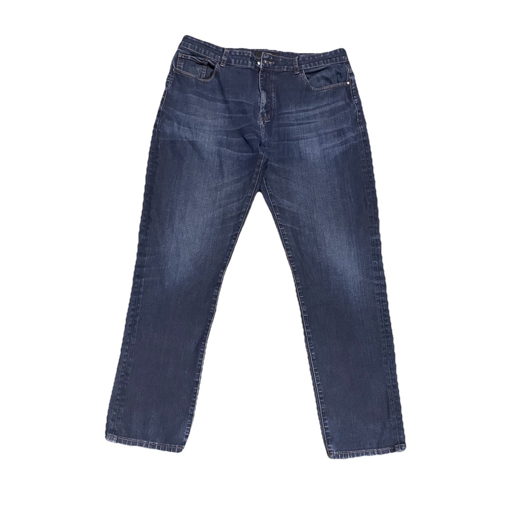Men's Dark Blue Straight-Leg Jeans